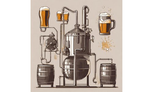 Fabrication de la bière illustrée