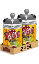 Un fût de biere de la marque 
          Desperados de 5 litres pour tireuse à bière